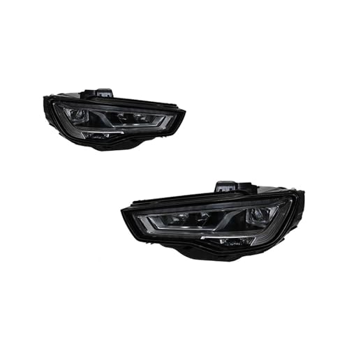 KDMOWHON Autoscheinwerfer kompatibel for Audi A3 2013–2016 bis S3 RS3 Style Scheinwerfer-Montage-Upgrade Hochkonfiguriertes Projektorobjektiv(Xenon) von KDMOWHON