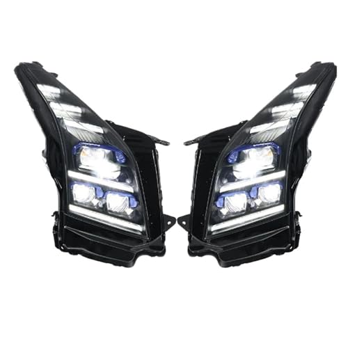 KDMOWHON Autoscheinwerfer kompatibel for Cadillac ATS 2013–2019, modifizierte vordere DRL-Blinker-Scheinwerferbaugruppe(HEADLIGHT A) von KDMOWHON