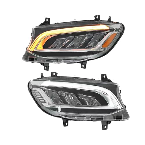 KDMOWHON Autoscheinwerfer kompatibel for Mercedes Benz SPRINTER W907 2019–2023, niedrige Version, Upgrade auf High-Match-Kopflampe(Europen Version) von KDMOWHON