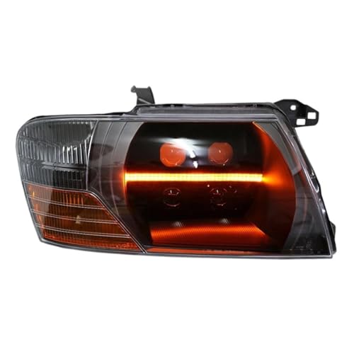 KDMOWHON Autoscheinwerfer kompatibel for Pajero Montero V73 V77 V75 V63 2000-2012 RGB DRL-Projektorscheinwerfer(4 high 4 low Lights) von KDMOWHON