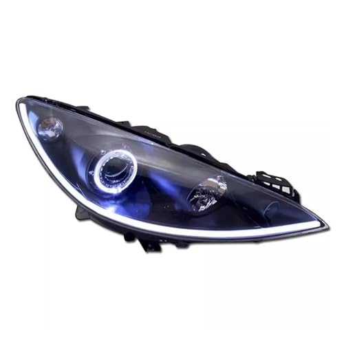 KDMOWHON Autoscheinwerfer kompatibel for Peugeot RCZ 308CC, modifizierter Angel Eye-Scheinwerfer, Tagfahrlicht(A) von KDMOWHON
