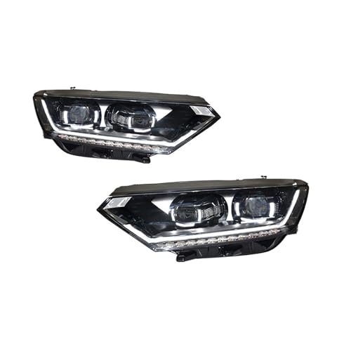 KDMOWHON Autoscheinwerfer kompatibel for VW Passat Magotan EU B8 2017-2019 Upgrade-Scheinwerfer DRL-Scheinwerfer-Frontlichtbaugruppe(For Original Halogen) von KDMOWHON
