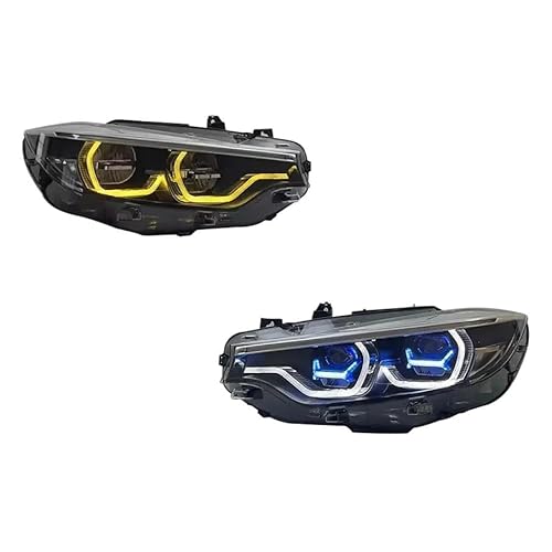 KDMOWHON Autoscheinwerferlicht, kompatibel mit BMW 4er M4 F32 F33 2013–2017, Auto-Nebel-Tagfahrlicht, Brems-Blinkerlampe, Plug and Play(6PIN) von KDMOWHON