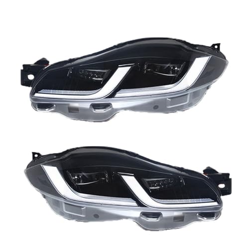 KDMOWHON Paar Kopf Lampe Scheinwerfer Kompatibel for Jaguar XJL XJ XF XE2011-2019 DRL Blinker Engel Auge Projektor Objektiv(FOR XJ XJL) von KDMOWHON