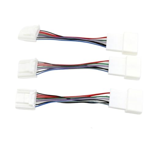 KDMOWHON Power Auto Einzel Fenster Schalter Mit Kabel Hintergrundbeleuchtung Kompatibel for Toyota RAV4 RAV 4 Corolla CHR Avalon Levin(3pcs cable) von KDMOWHON