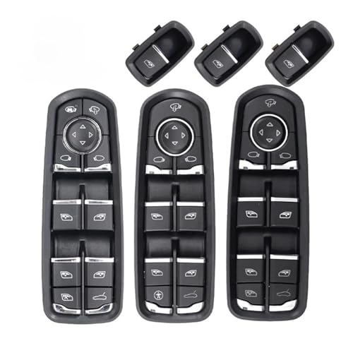 KDMOWHON Power Fenster Schalter Kompatibel for Porsche Panamera 970 Cayenne 92A Macan 95B M 7PP959858 7PP959858A 7PP959855BDML 7PP959858R(7PP959858R M Window) von KDMOWHON