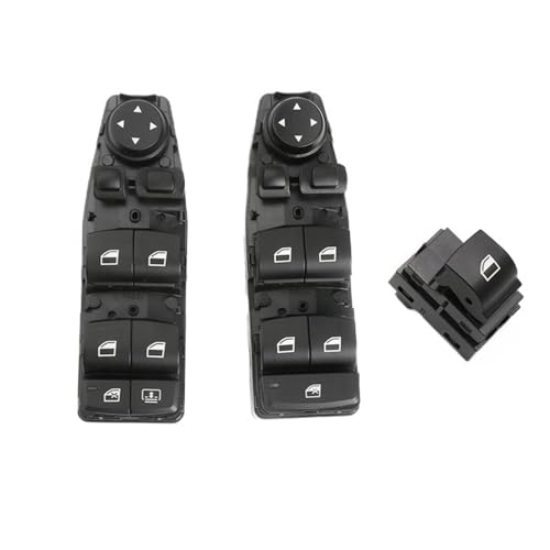 KDMOWHON Power Master Fensterschalter Fahrerseite Kompatibel for M-PM Sports 5 6 7 Serie F10 X3 X4 F10 F11 F02 F06 F07 F25 F26(Rear Left) von KDMOWHON