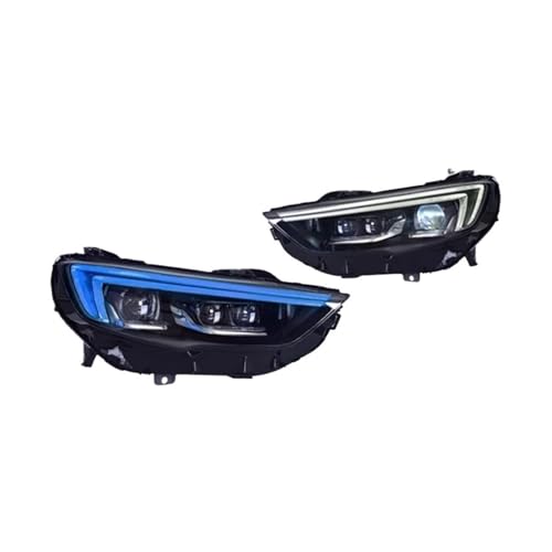 KDMOWHON Scheinwerferbaugruppe kompatibel for Buick Regal 2017–2020, Plug-and-Play, mit drehbaren Frontscheinwerfern(For Xenon) von KDMOWHON