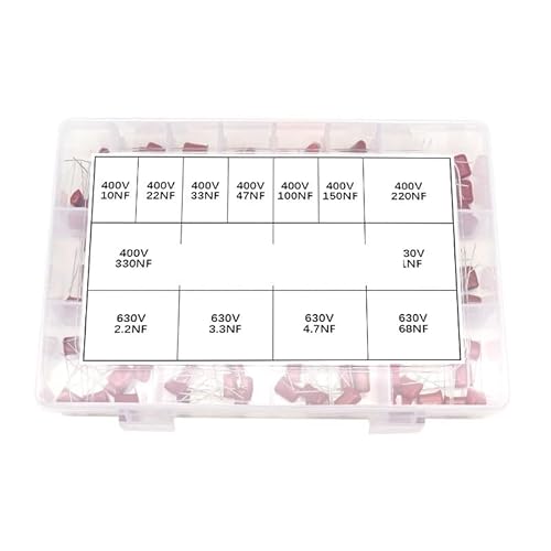 150pcs CBB Polypropylene Film capacitor Kit 10NF - 68NF 400V 630V Capacitance Assortment Set 22NF 47NF 100NF 220NF 470NF 560NF Capacitance Meters 150pcs CBB Polypropylene Film capacitor Kit 10NF - 68NF 400V 630V Capacitance Assortment Set 22NF 47NF 100NF 220NF 470NF 560NF Capacitance Meters von KDMYXBFZI