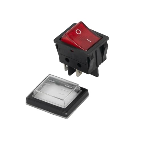 2 Position 4 Pins ON OFF Rocker Switch with Red Illuminated Light Indicator Function 16A 250VAC/20A 125VAC 2 Position 4 Pins ON OFF Rocker Switch with Red Illuminated Light Indicator Function 16A 250VAC/20A 125VAC von KDMYXBFZI