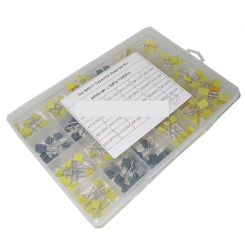 240PCS/Set 24 Values*10Pcs Correction Capacitor Assorted Kit 102J-105J Polypropylene Film Capacitors 63V-100V Capacitance Meters 240PCS/Set 24 Values*10Pcs Correction Capacitor Assorted Kit 102J-105J Polypropylene Film Capacitors 63V-100V Capacitance Meters von KDMYXBFZI