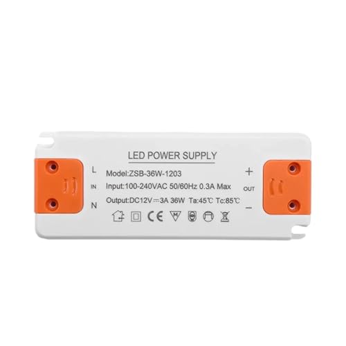 AC 110V 220V 12V 1A -3A LED Driver Power Supply Power Supply Control Lighting AC100-240 DC12V 12W Motor Starters(AC100-240 DC12V 36W) von KDMYXBFZI