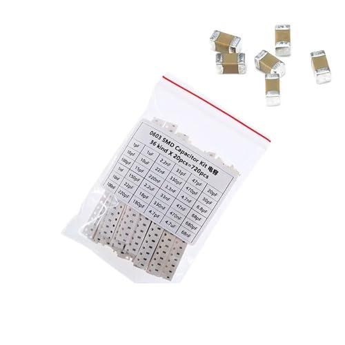 Puzzles 0603 SMD, 36 values x 20 pcs = 720 pcs 191 1pF ~ 10uF, pack of electronic coordinators, DIY, Capacitance Meters Puzzles 0603 SMD, 36 values x 20 pcs = 720 pcs 191 1pF ~ 10uF, pack of electronic coordinators, DIY, Capacitance Meters von KDMYXBFZI