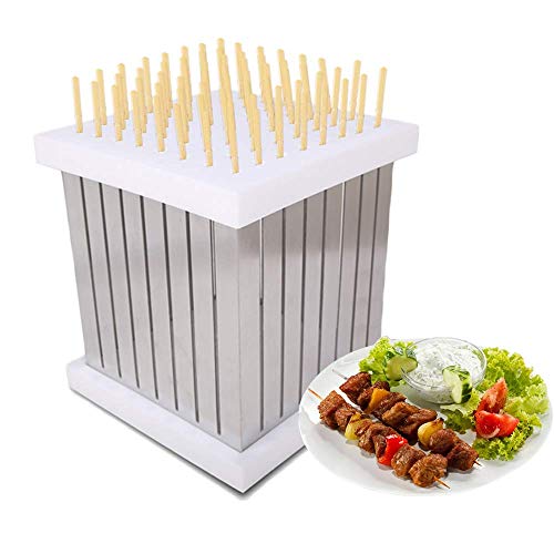 Kebab Maker Box 64 Löcher Edelstahl Rapid Wear Fleischspießmaschine Easy Barbecue Spieße Maker BBQ Tool Kebab Maker Box 64 Löcher Edelstahl Rapid Wear Fleischspießmaschine Easy Barbecue Spieße Maker BBQ Tool von KDOQ