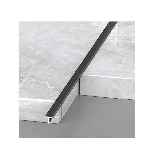 3 Stk Abdeckleisten T-Profil Aus Aluminium T-Formleisten Als Übergangsschienen Für Schwellen Fliesen Holzböden Teppich(Size:20mm/0.78in,Color:Black) von KDQRMVV