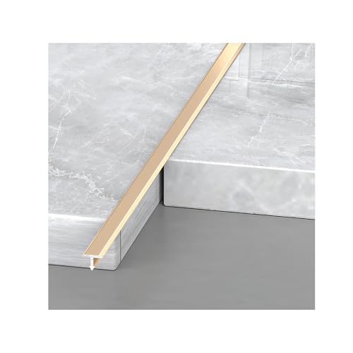 3 Stk Abdeckleisten T-Profil Aus Aluminium T-Formleisten Als Übergangsschienen Für Schwellen Fliesen Holzböden Teppich(Size:20mm/0.78in,Color:Gold) von KDQRMVV