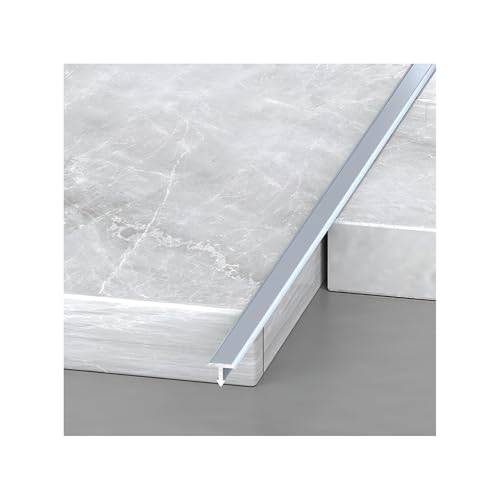 3 Stk Abdeckleisten T-Profil Aus Aluminium T-Formleisten Als Übergangsschienen Für Schwellen Fliesen Holzböden Teppich(Size:20mm/0.78in,Color:Iron gray) von KDQRMVV