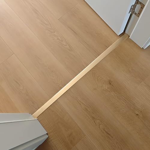 Aluminium T-Profil Übergangsschiene Übergangsprofil Laminat(Size:40mm,Color:Gold) von KDQRMVV