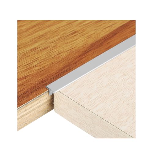 Aluminium T-Profil Übergangsschiene Übergangsprofil Laminat(Size:40mm,Color:Silver) von KDQRMVV