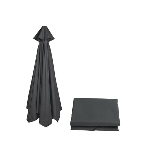 KDQRMVV Sonnenschirm-Ersatzbezug 350cm 8 Streben Wasserdichtes und UV-beständiges Polyestergewebe(Color:grau) von KDQRMVV