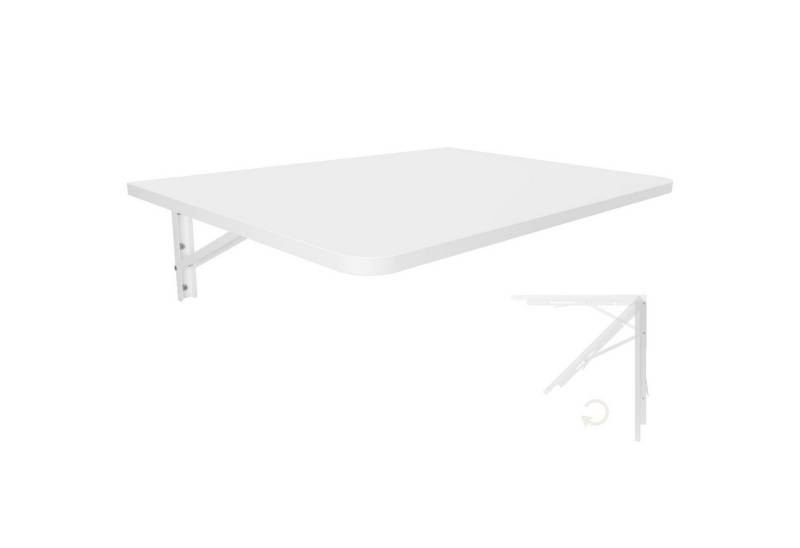 KDR Produktgestaltung Klapptisch 70x50 Wandklapptisch Esstisch Küchentisch Schreibtisch Wand Tisch, Weiß von KDR Produktgestaltung