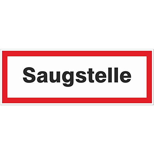 1 x Saugstelle Schild Brandschutz Hinweisschild Brandschutz Feuerwehr 220 x 80 mm von KDS