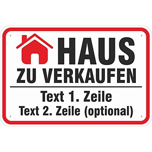 Aufkleber 20x30 cm "Haus zu verkaufen" mit Ihrem Wunschaufdruck z.B. Telefonnummer, Name, Mailadresse etc. Aufkleber 20x30 cm "Haus zu verkaufen" mit Ihrem Wunschaufdruck z.B. Telefonnummer, Name, Mailadresse etc. von KDS