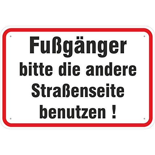 Aufkleber Fußgänger Bitte andere Straßenseite benutzen PVC Folie selbstklebend 20 x 30 cm Aufkleber Fußgänger Bitte andere Straßenseite benutzen PVC Folie selbstklebend 20 x 30 cm von KDS