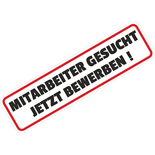 Aufkleber Mitarbeiter gesucht 30 x 8 cm von KDS