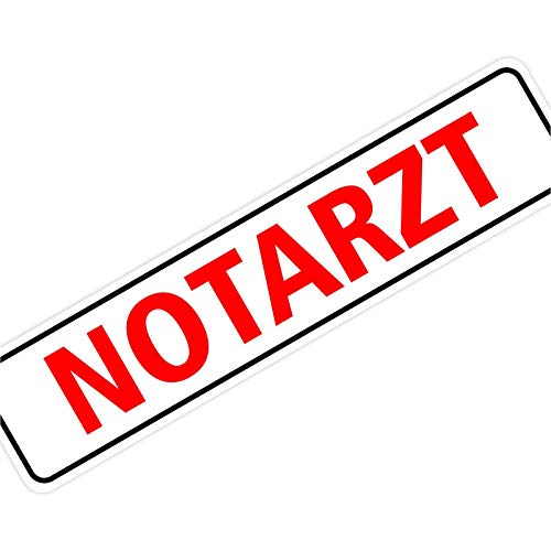 Magnetschild Magnettafel Notarzt 300x70 mm 0,9 mm stark haftend runde Kanten Magnetschild Magnettafel Notarzt 300x70 mm 0,9 mm stark haftend runde Kanten von KDS