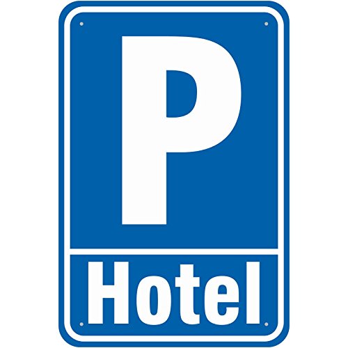 Schild Parkplatz/Parken Hotel Hotelgäste aus Aluminium-Verbundmaterial 3mm stark 20 x 30 cm von KDS
