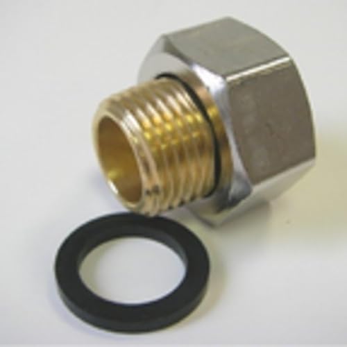 Anschlussverschraubung R 3/8"a x Rp 3/4"i, lösbare Überwurfmutter Messing vern. Anschlussverschraubung R 3/8"a x Rp 3/4"i, lösbare Überwurfmutter Messing vern. von KDT