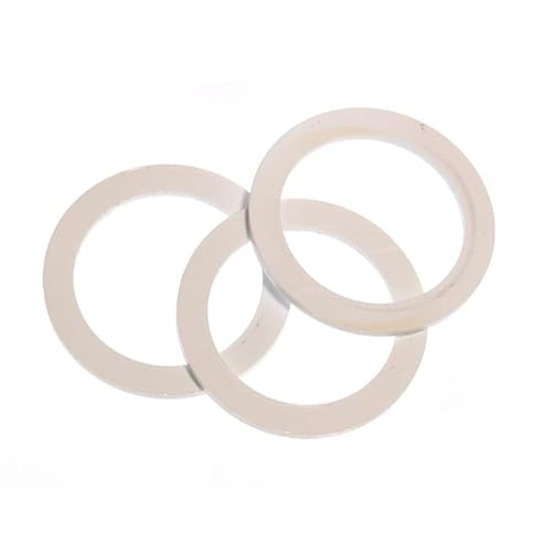 Dichtring G 3/4"(1 Stück), Ø außen 33 mm innen 26.5 mm Weiß PVC Flachdichtung von KDT