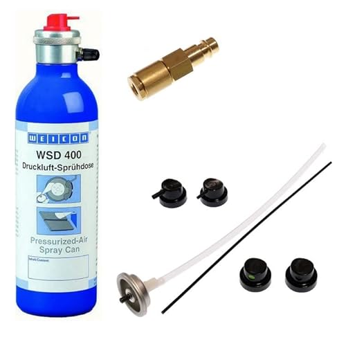 Druckluftsprühdose WSD 400-Set 2, max. 600 ml Aluminium wiederbefüllbar Zubehör von KDT