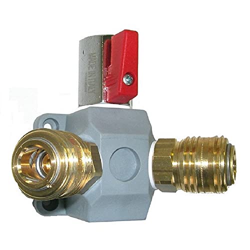 Druckluftverteiler EVA 15-2, Kupplung 2-fach G 1/2" Kugelhahn Grau Kunststoff von KDT