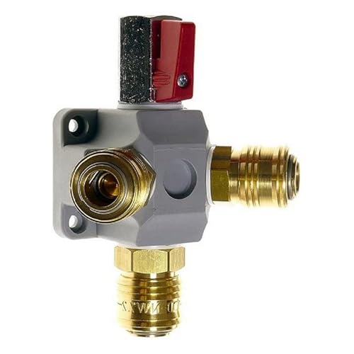 Druckluftverteiler EVV 15-2/1, Kupplung 3-fach G 1/2" Kugelhahn Grau Kunststoff von KDT