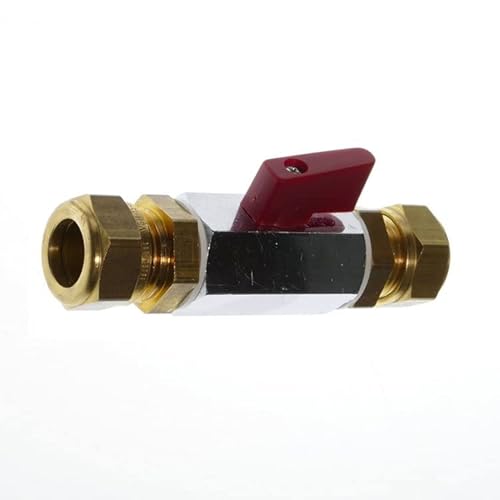 Luftabsperrhahn LMM 12, Ø 12 mm Absperrkugelhahn Klemmringverschraubung Messing Luftabsperrhahn LMM 12, Ø 12 mm Absperrkugelhahn Klemmringverschraubung Messing von KDT