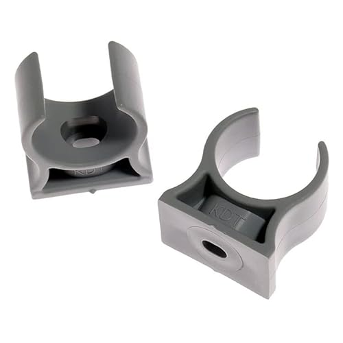 Rohrklemme RKPG 28-F (3 Stück), Ø innen 28-32 mm Rohrclips Rohrhalter Kunsstoff von KDT
