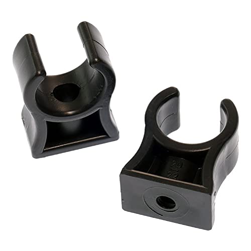 Rohrklemme RKPS 12 (10 Stk.), Ø innen 12-12,5 mm Rohrclips Rohrhalter Kunststoff von KDT