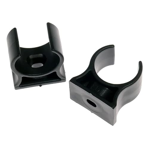 Rohrklemme RKPS 22-F (25 Stück) Ø innen 22-25 mm Rohrclips Rohrhalter Kunststoff von KDT