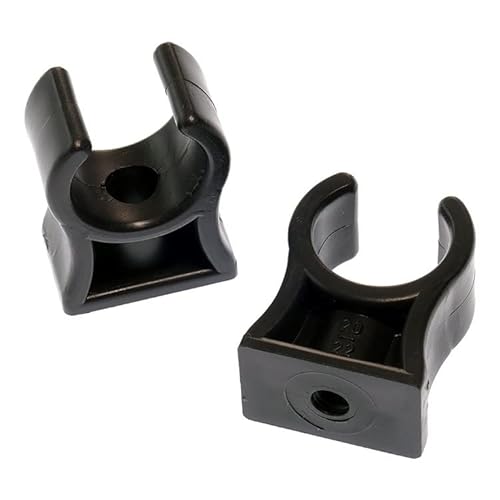 Rohrklemme RKPS 28 (10 Stück), Ø innen 28-30 mm Rohrclips Rohrhalter Kunststoff von KDT