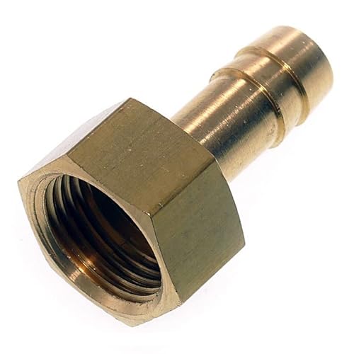Schlauchtülle SCTMI 912, Ø innen G 1/2" Tülle 9 mm 1-teilig Messing Gold von KDT