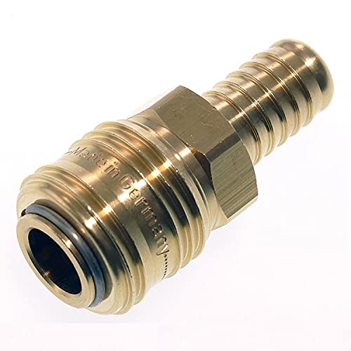 Schnellkupplung SKMT 309, Schlauchtülle Ø 9 mm Messing Gold von KDT