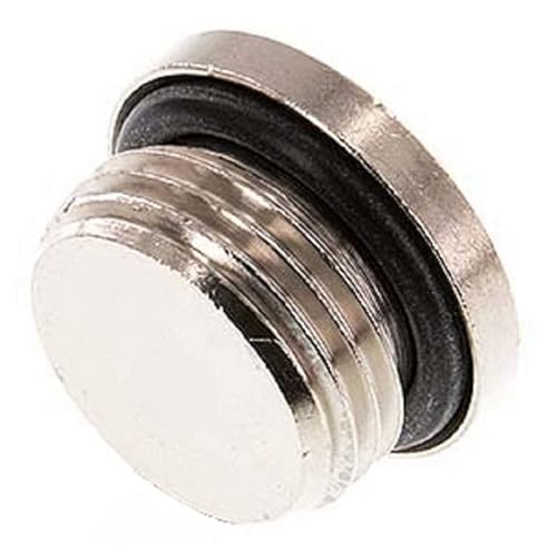 Verschlussschraube VSMBD 412, G 1/2"außen Bund Dichtring NBR Messing von KDT