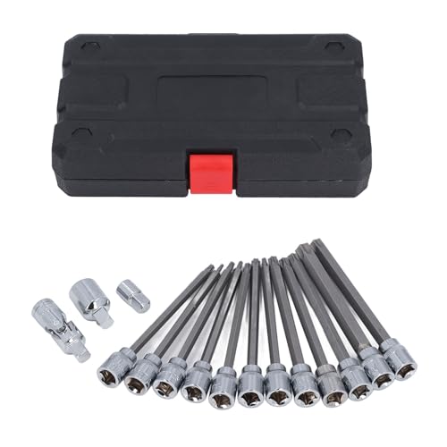 15pcs Set Long Hex Bit Socket Set S2 Legierungstahl extra hart ausgedehnter Sechskantschlüssel für mechanische Reparaturen und Hausverbesserungen 15pcs Set Long Hex Bit Socket Set S2 Legierungstahl extra hart ausgedehnter Sechskantschlüssel für mechanische Reparaturen und Hausverbesserungen von KDUTYE