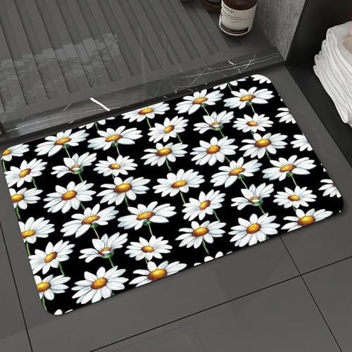 KDWJS Badematte rutschfest Super Absorbierende Badezimmerteppich,Waschbar Duschvorleger,Badewannen undBadezimmer,Aquarell Gänseblümchen Blume Nahtlose Muster,40x60 cm KDWJS Badematte rutschfest Super Absorbierende Badezimmerteppich,Waschbar Duschvorleger,Badewannen undBadezimmer,Aquarell Gänseblümchen Blume Nahtlose Muster,40x60 cm von KDWJS