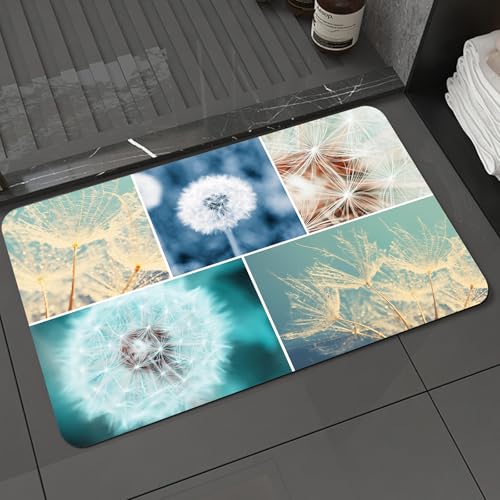 KDWJS Badematte rutschfest Super Absorbierende Badezimmerteppich,Waschbar Duschvorleger,Badewannen undBadezimmer,Serie wunderschöner Bilder von Löwenzahn, die den vergänglichen Charme Diese,40x60 cm KDWJS Badematte rutschfest Super Absorbierende Badezimmerteppich,Waschbar Duschvorleger,Badewannen undBadezimmer,Serie wunderschöner Bilder von Löwenzahn, die den vergänglichen Charme Diese,40x60 cm von KDWJS