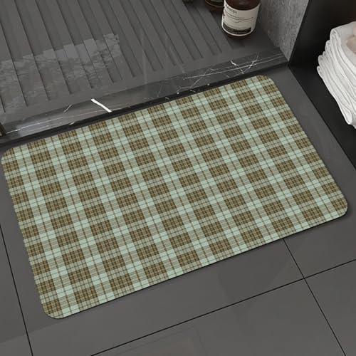 KDWJS Badematte rutschfest Super Absorbierende Badezimmerteppich,Waschbar Duschvorleger,Badewannen undBadezimmer,Tartan, schottischen Stil Ornament Tartan Fliesen in Pastelltönen geometrisc,40x60 cm KDWJS Badematte rutschfest Super Absorbierende Badezimmerteppich,Waschbar Duschvorleger,Badewannen undBadezimmer,Tartan, schottischen Stil Ornament Tartan Fliesen in Pastelltönen geometrisc,40x60 cm von KDWJS