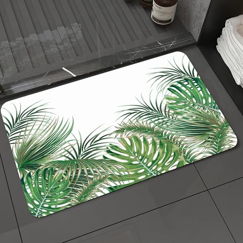 KDWJS Badematte rutschfest Super Absorbierende Badezimmerteppich,Waschbar Duschvorleger,Badewannen undBadezimmer,Tropische Palmblätter Monstera Blätter Vektor Blumen- Summer Hintergrund. Pf,40x60 cm KDWJS Badematte rutschfest Super Absorbierende Badezimmerteppich,Waschbar Duschvorleger,Badewannen undBadezimmer,Tropische Palmblätter Monstera Blätter Vektor Blumen- Summer Hintergrund. Pf,40x60 cm von KDWJS