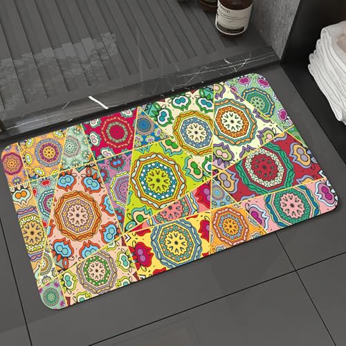 KDWJS Badematte rutschfest Super Absorbierende Badezimmerteppich,Waschbar Duschvorleger,Badewannen undBadezimmer,Vektor-Flickenteppichmuster. Altmodische dekorative Collage. Handgezeichnete,40x60 cm KDWJS Badematte rutschfest Super Absorbierende Badezimmerteppich,Waschbar Duschvorleger,Badewannen undBadezimmer,Vektor-Flickenteppichmuster. Altmodische dekorative Collage. Handgezeichnete,40x60 cm von KDWJS
